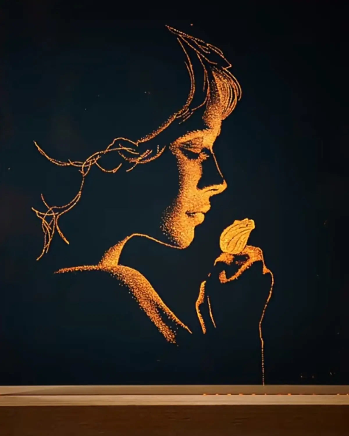 Bespoke Hand-Hammered Glass Portrait™